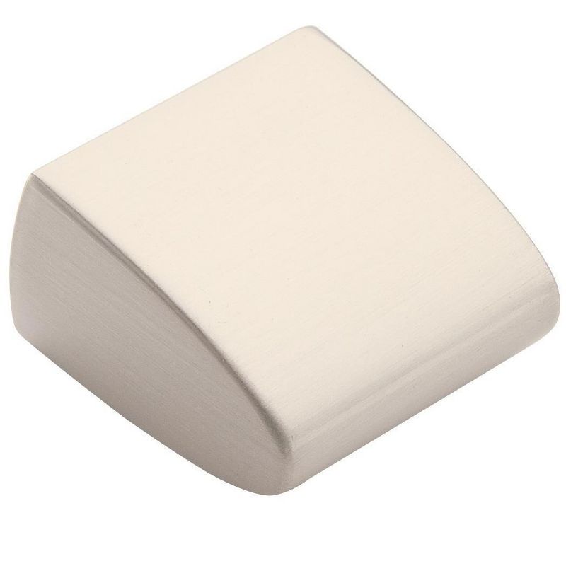 Brushed Nickel Square Cabinet Knob with Mounting Hardware