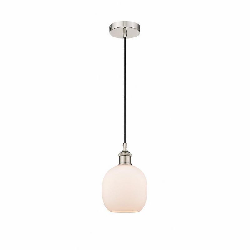 Edison 9" Polished Nickel Mini Globe Pendant Light