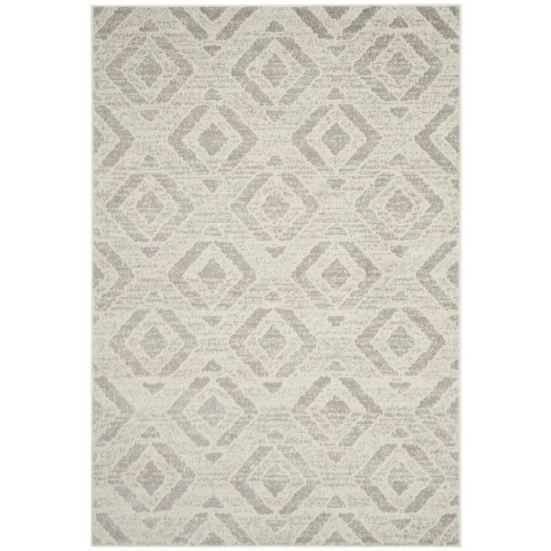 Skyler 5'1" x 7'6" Gray Synthetic Medallion Area Rug