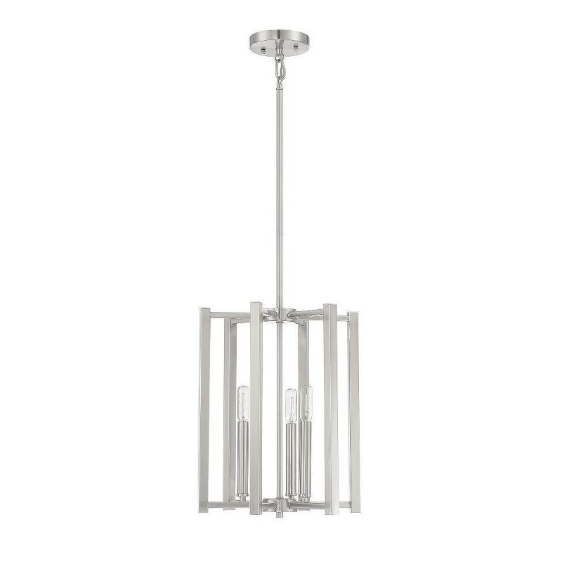 Benson Satin Nickel Adjustable 3-Light Modern Pendant