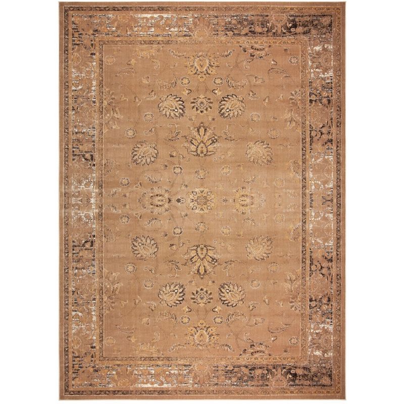 Taupe Elegance Hand-Knotted 9' x 12' Viscose Area Rug
