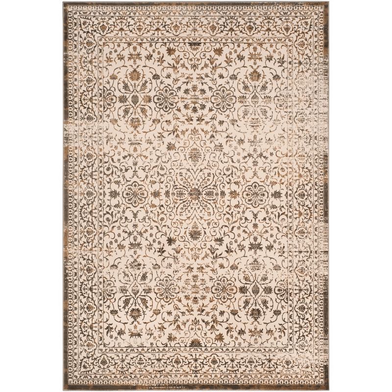 Multicolor Synthetic 6'7" X 9'2" Hand-Knotted Area Rug