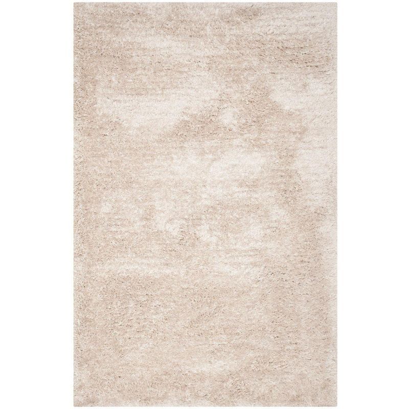 Champagne 6' x 9' Hand-Tufted Shag Area Rug