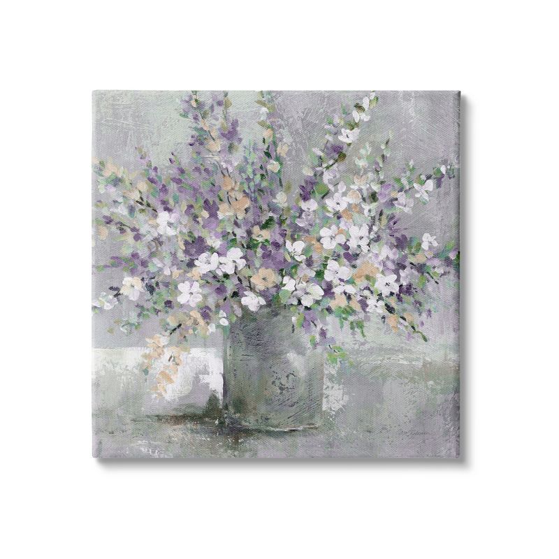 Soft Purple and White Aster Flower Canvas Wall Art