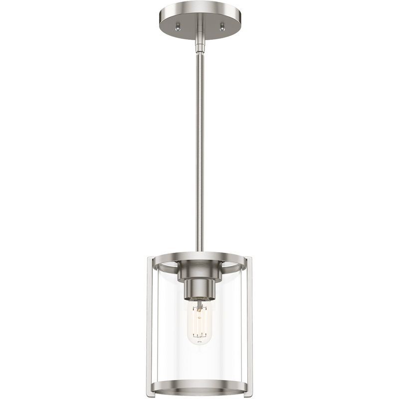 Astwood Brushed Nickel Clear Glass Mini Pendant Light