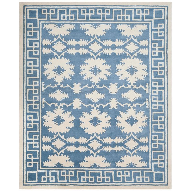 Ivory Elegance 8'x10' Hand-Tufted Wool Area Rug