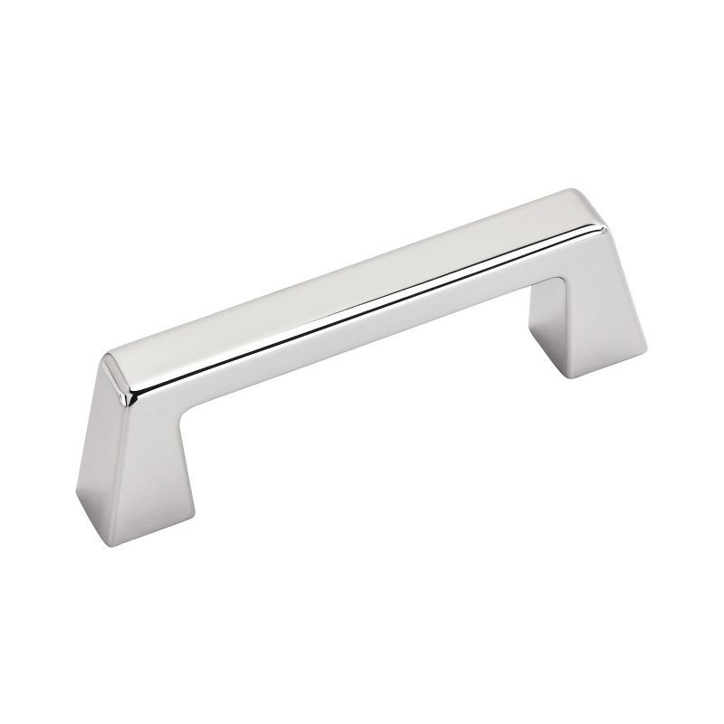 Polished Chrome Modern Cabinet Drawer Pull with Mounting Hardware