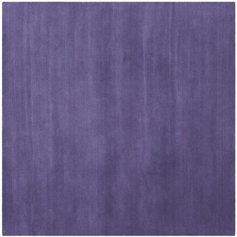 Himalaya Purple Wool Hand-Tufted Square Rug