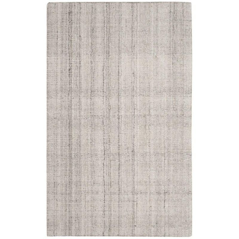 Elysian Light Grey Abstract Hand-Tufted Wool Blend 3' x 5' Rug
