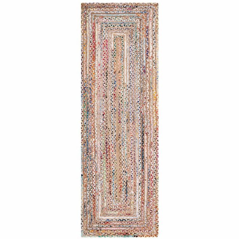 Cape Cod Beige and Multicolor Flat Woven Wool Runner Rug