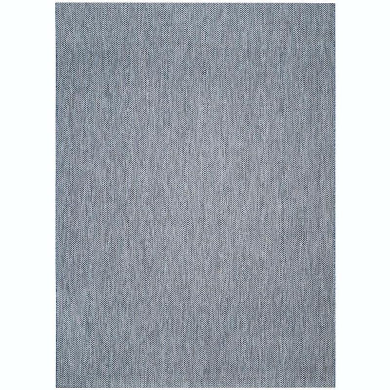 Rectangular Gray Synthetic Easy Care Area Rug