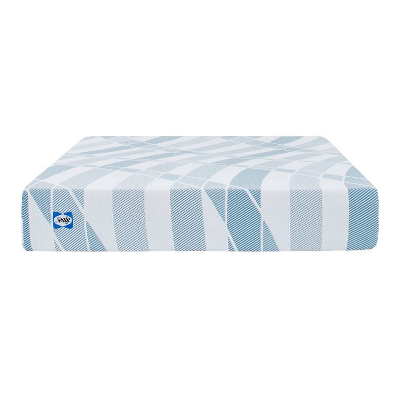 Full Size Blue and White Gel Memory Foam Mattress