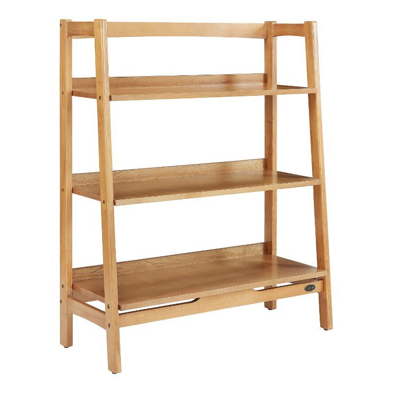 Landon Light Brown Wood Ladder Bookcase