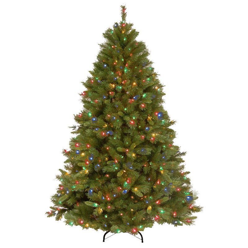 7.5' Winchester Pine Prelit Artificial Christmas Tree with Multicolor Lights