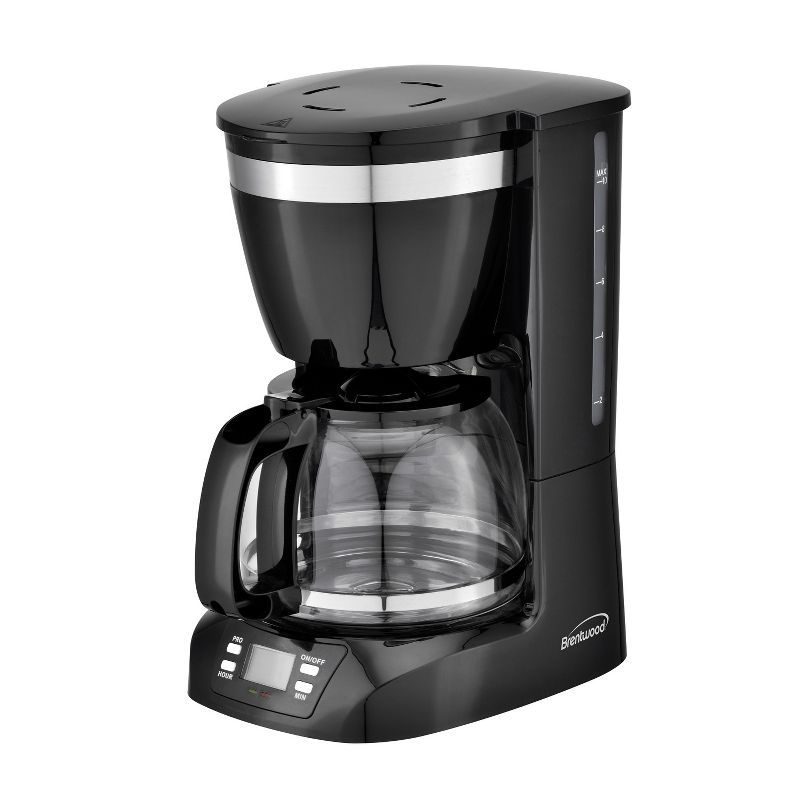 Brentwood 10-Cup Black Digital Coffee Maker with BPA-Free Carafe