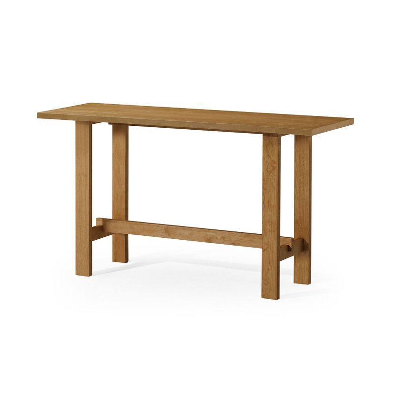 Hera Natural Finish Solid Wood Console Table