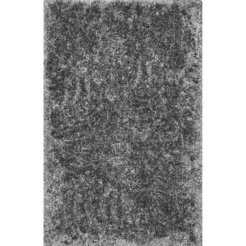 Reversible Handmade Tufted Gray Shag Area Rug 3' x 5'