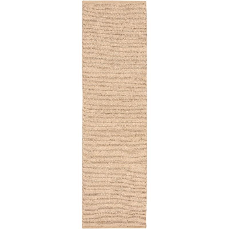 Natural Bleached Jute Flatwoven 2'3" x 8' Rug