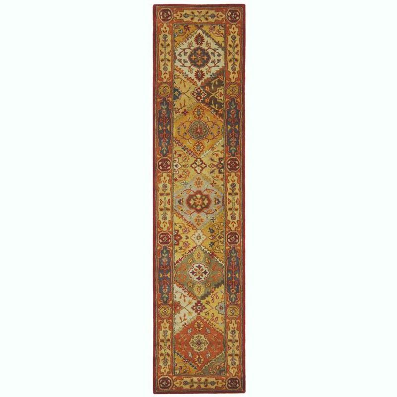 Heritage Multi-Color Hand-Tufted Wool Runner Rug 2'6" x 6'
