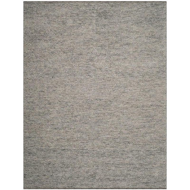 Handmade Gray Wool 8' x 10' Braided Rectangular Area Rug