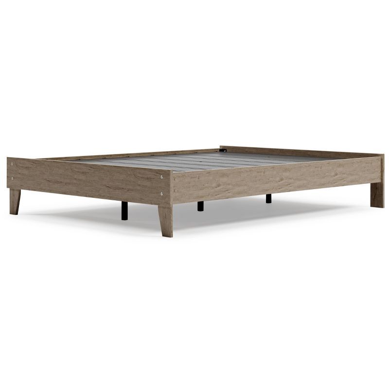 Contemporary Queen-Size Platform Bed with Wood Frame