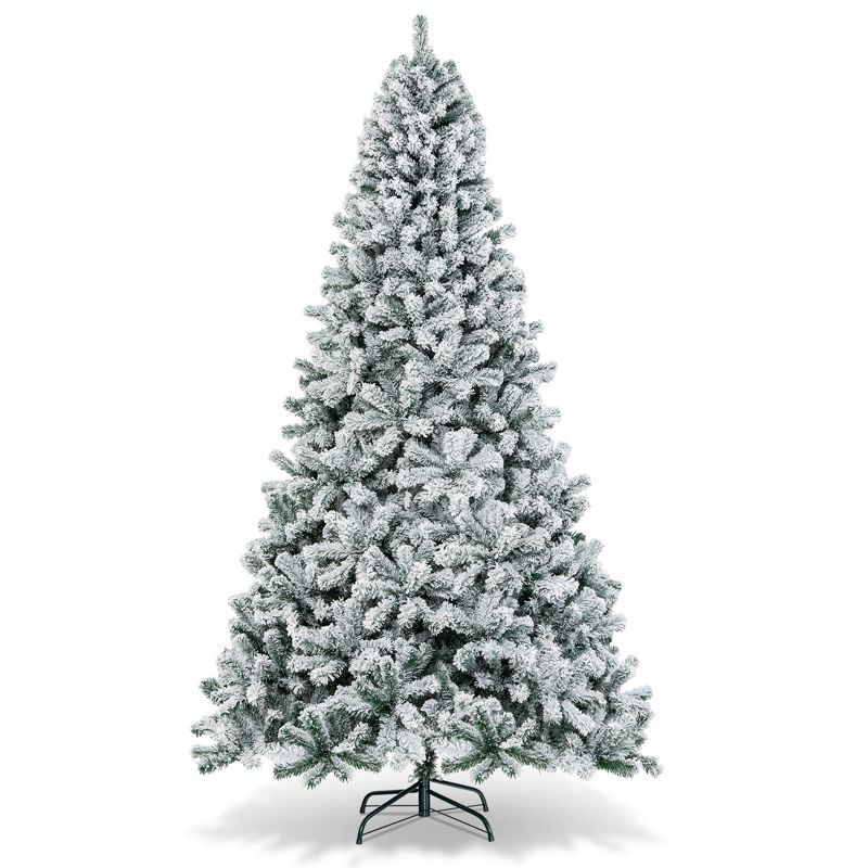 9ft Snow Flocked Full Spruce Artificial Christmas Tree