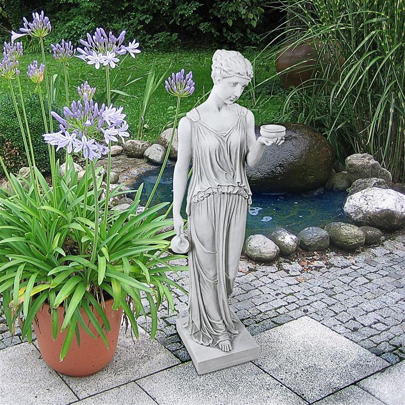 Large Antique Stone Hebe Goddess of Youth Garden Statue