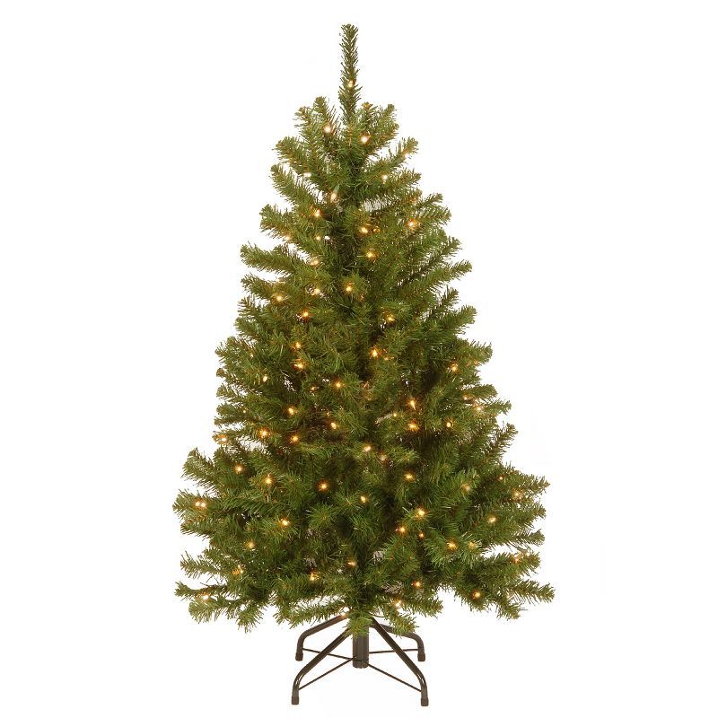 4.5' Prelit North Valley Spruce Artificial Christmas Tree with Clear Lights