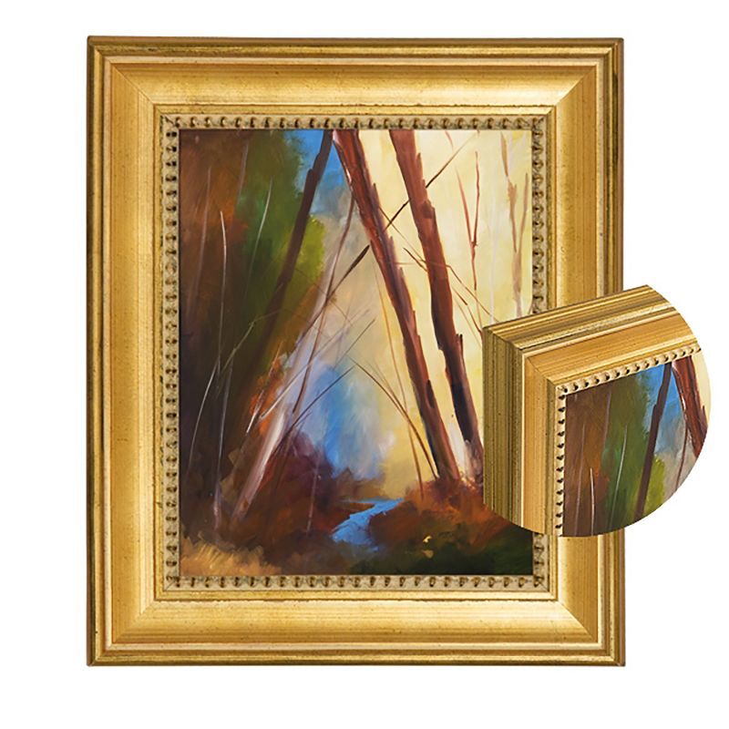 Classique 8x10 Gold Leaf Solid Wood Art Frame