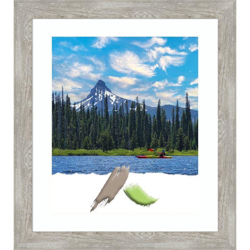 Dove Greywash Narrow Wood 16x20 Picture Frame