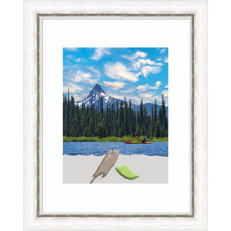 Morgan Matte White Wood Single Photo Frame 13" x 16"