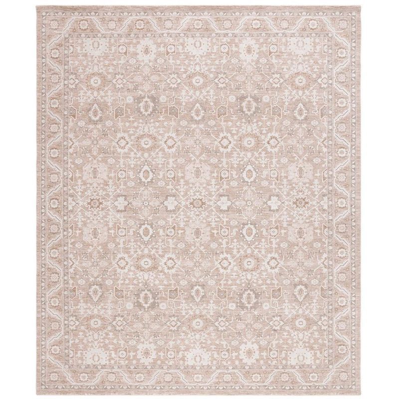 Ivory Synthetic Hand-knotted Rectangular 8' x 10' Area Rug