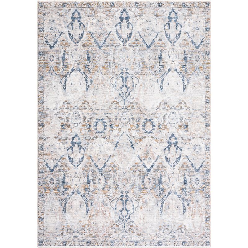 Elysian Gray 4' x 6' Oriental Viscose Area Rug