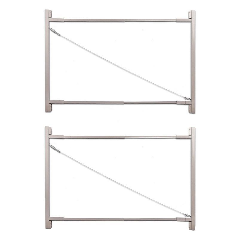 Adjustable Steel Frame Anti-Sag Gate Building Kit, 36-72 Inches, 2 Pack