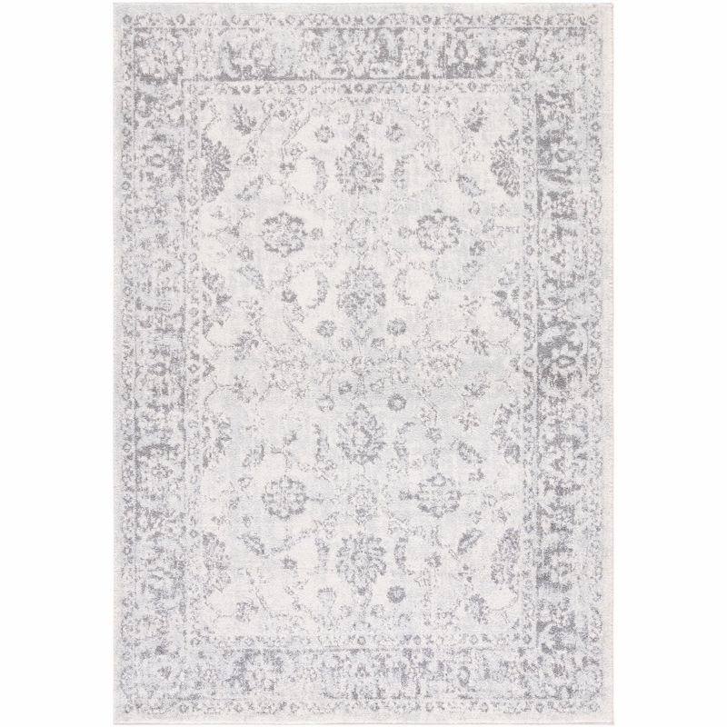 Ivory Boho-Chic Hand-Knotted 9' x 12' Synthetic Area Rug