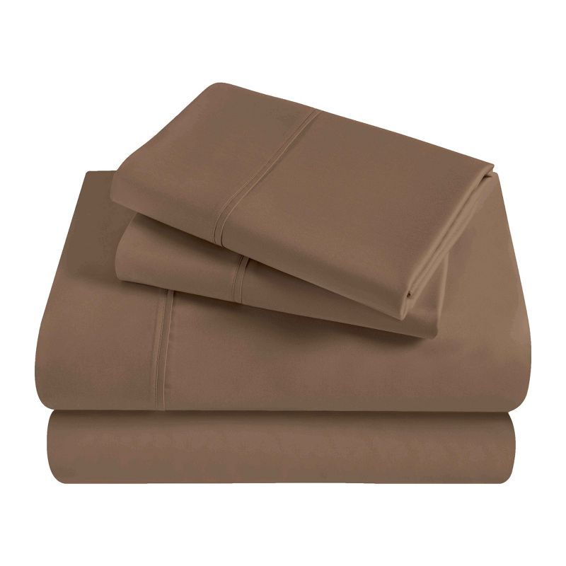 Taupe Full Deep Pocket Egyptian Cotton Bed Sheet Set