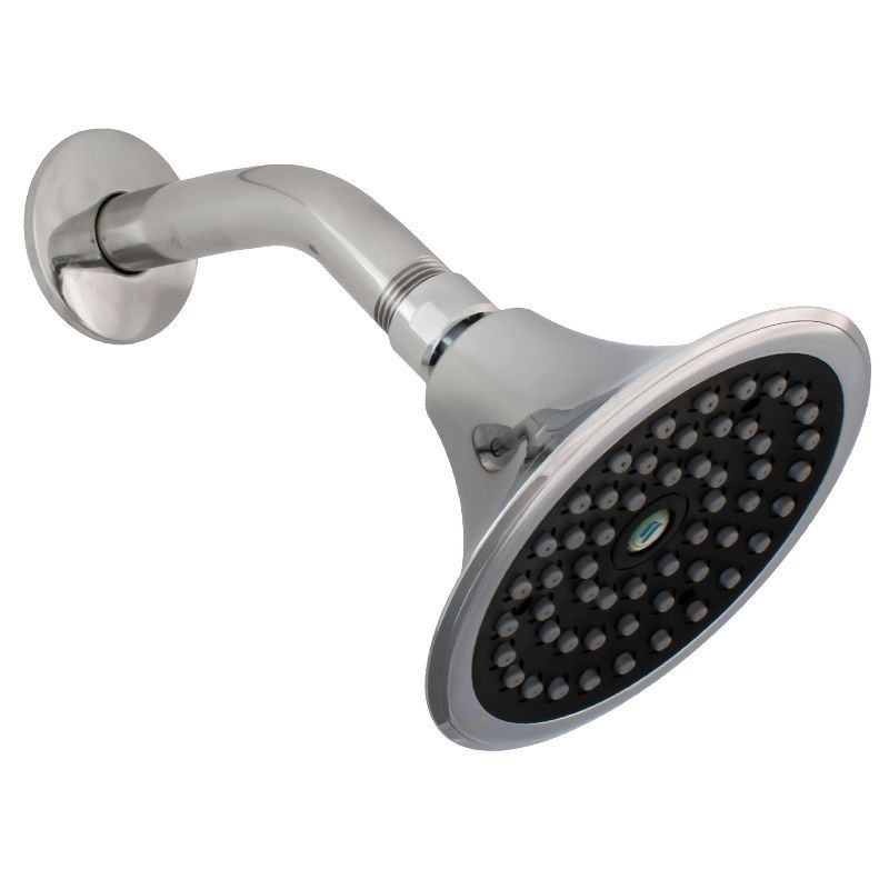 Chrome Adjustable Wall Mounted Medium Shower Head