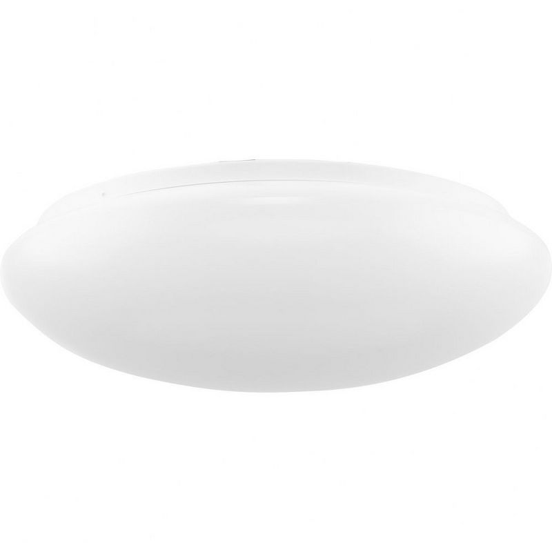 White Glass LED Flush Mount Light with Cloud Shade