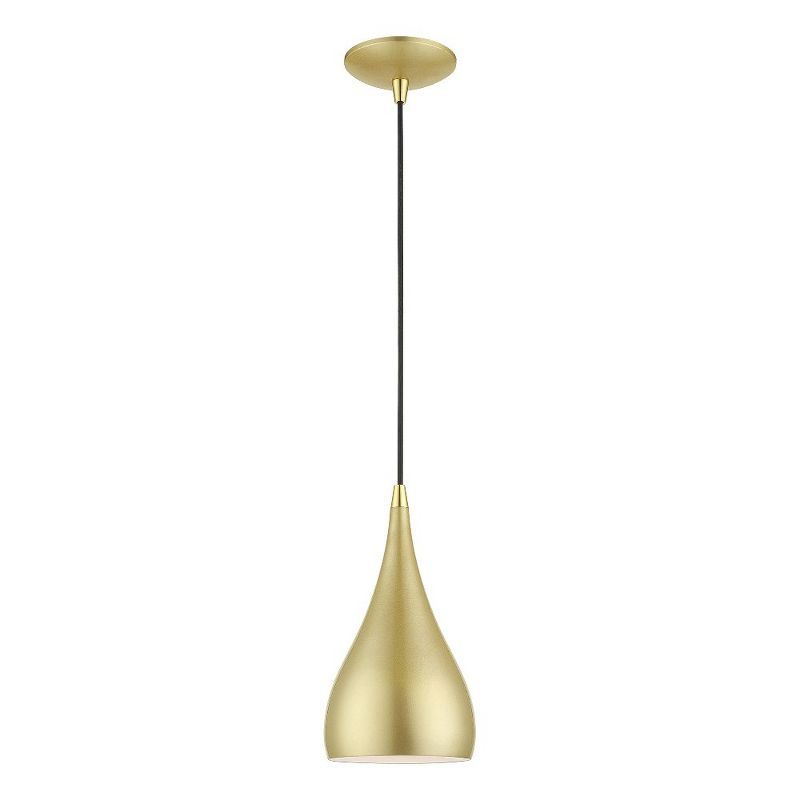 Soft Gold and Polished Brass Mini Pendant Light