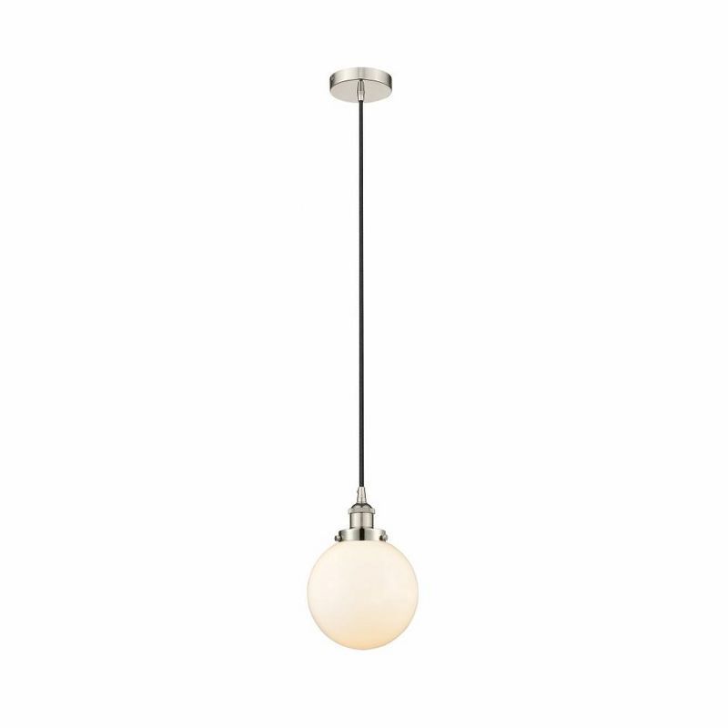 Edison 11.5'' Polished Nickel Mini Globe Pendant Light