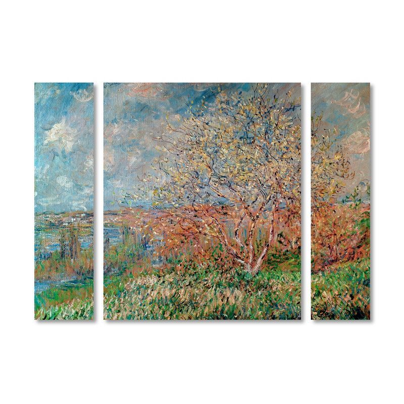 Claude Monet Spring 1880 Multi Panel Canvas Art Set