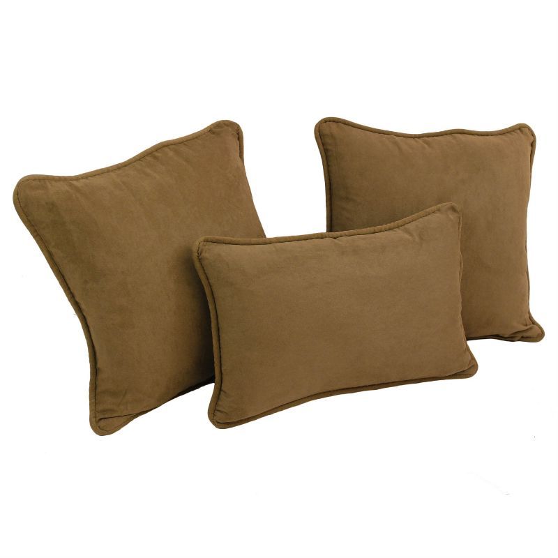 Blazing Needles Indoor Throw Pillows Saddle Brown