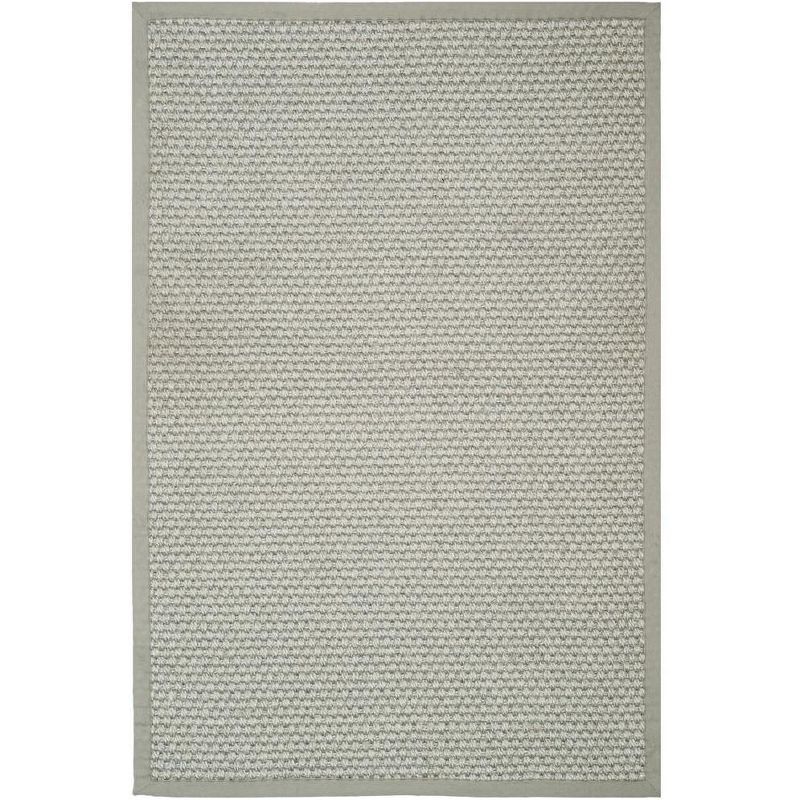 Hand-Knotted Gray Eco-Friendly Rectangular 6' x 9' Area Rug