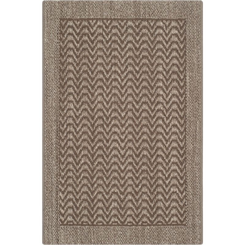 Gray Geometric Sisal 2' x 3' Area Rug