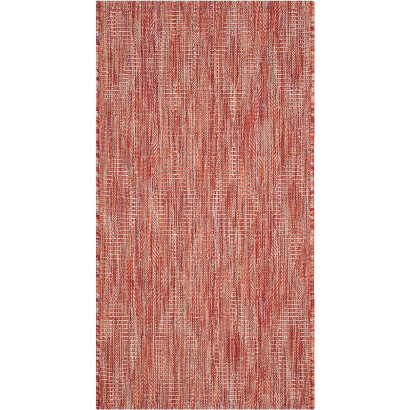 Courtyard Teodor 2' x 3'7" Red Synthetic Indoor/Outdoor Area Rug