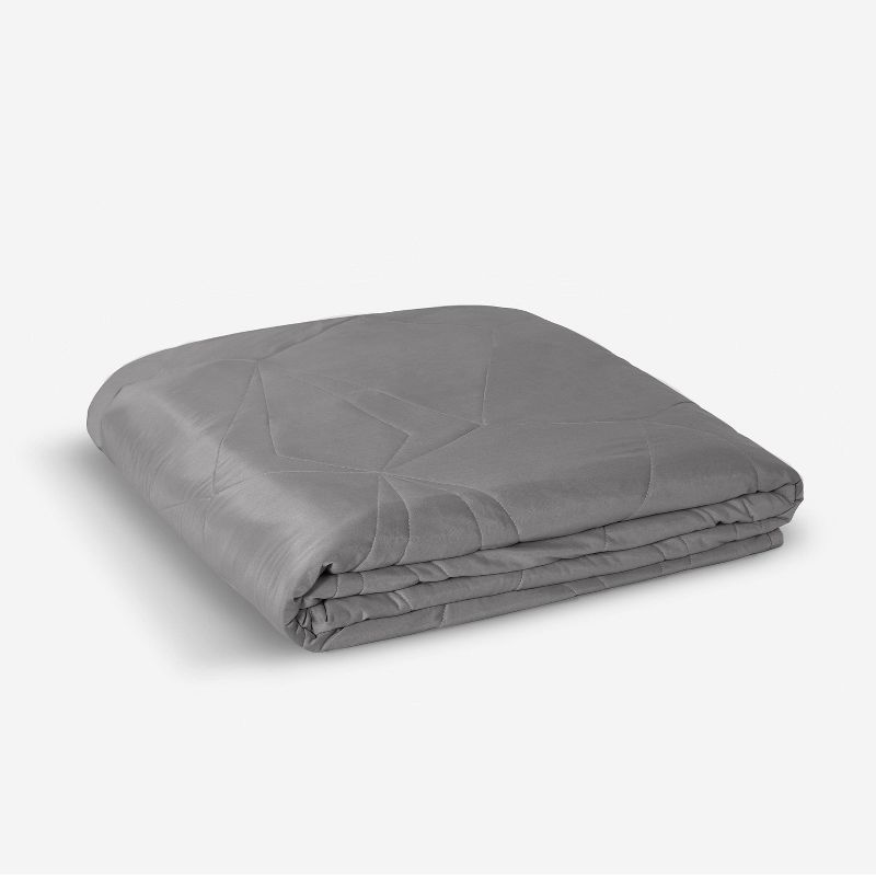 Queen Size Gray Dual-Sided Cooling Blanket with Moisture-Wicking Fabric