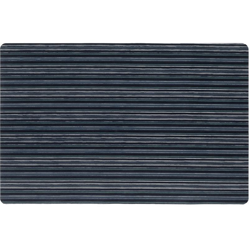 SoHome Blue Striped Low Profile Non-Slip Kitchen Mat