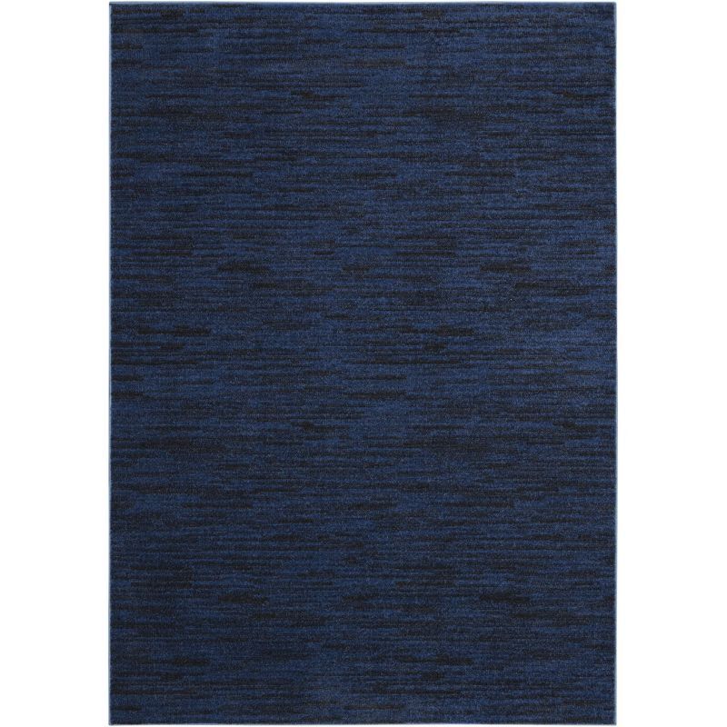 Midnight Blue 5' x 7' Synthetic Indoor/Outdoor Rug