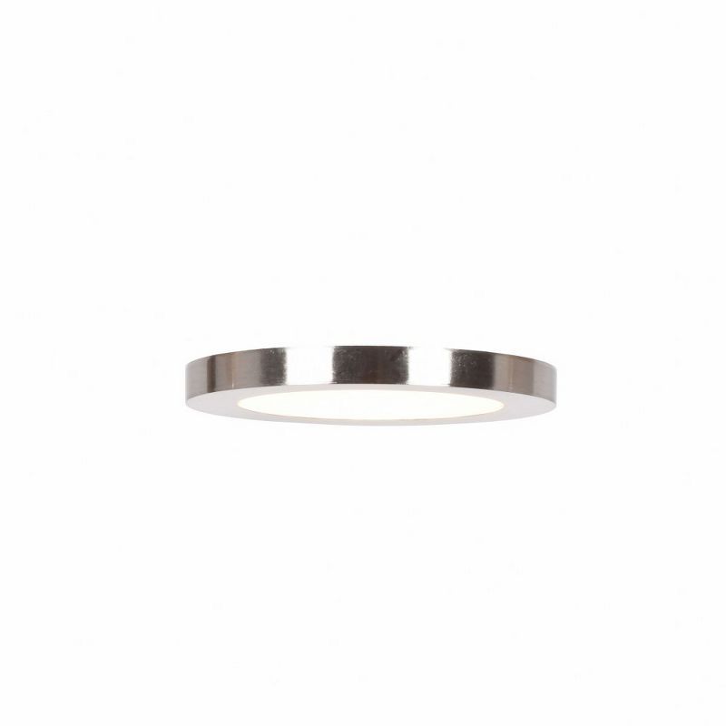 Brushed Steel 7.5" LED Flush Mount Ceiling Light