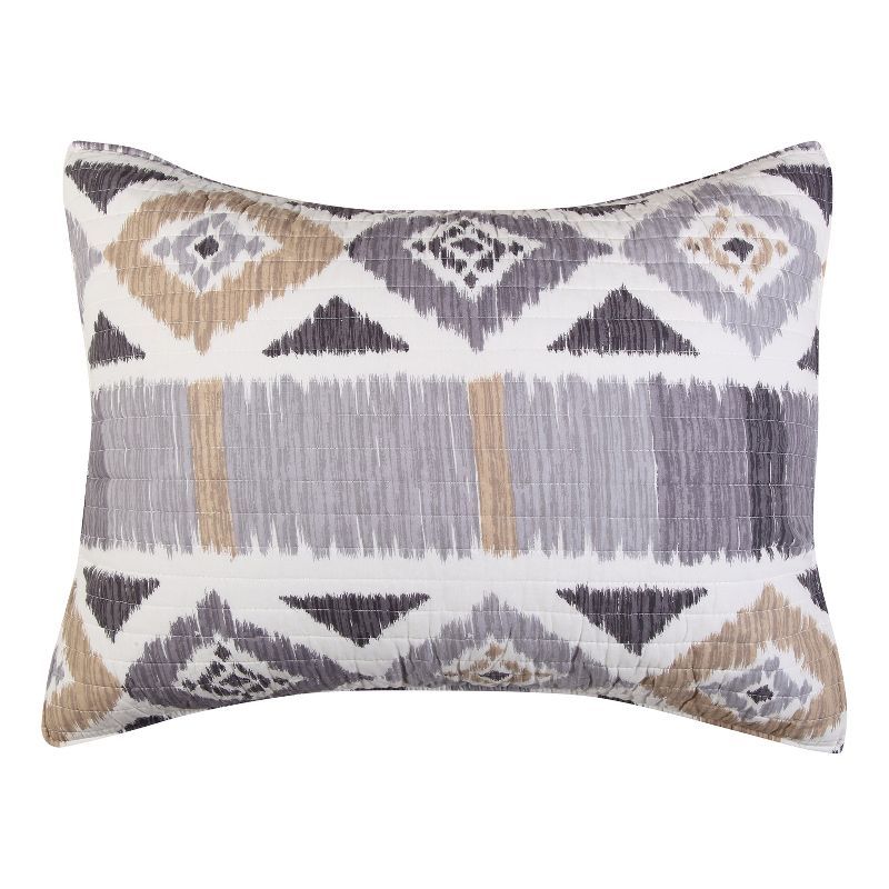 Santa Fe Grey and Tan Cotton Standard Sham